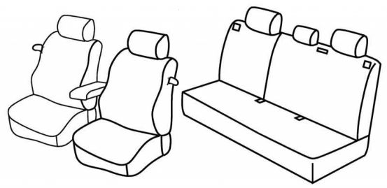 seat covers compatible for Opel Astra H, 2004>2010 - GTC - 3 door