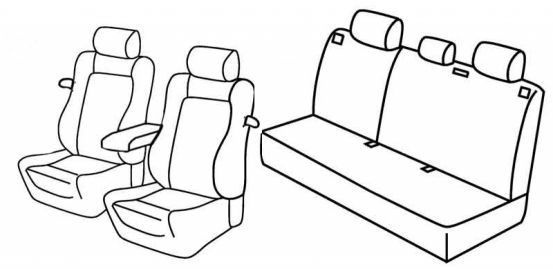 seat covers compatible for Opel Astra H, 2004>2010 - GTC - 3 door