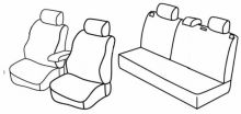 seat covers for Opel Astra H, 2004>2010 - Sedan - 4 door