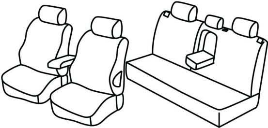 seat covers compatible for Opel Astra H, 2004>2010 - Sedan - 4 door