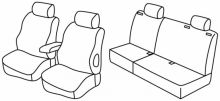 seat covers for Opel Astra H, 2004>2010 - Station wagon - 5 door