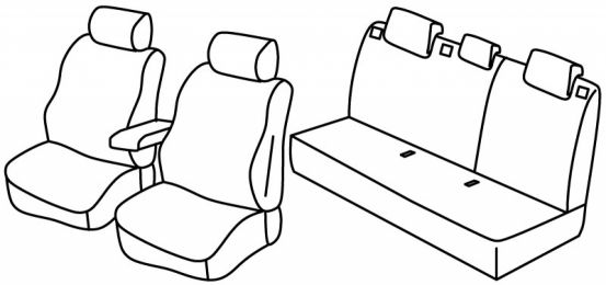 seat covers compatible for Opel Astra J, 2009>2015 - 5 door