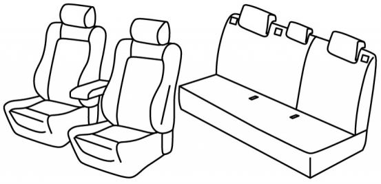 seat covers compatible for Opel Astra J, 2013>2018 - facelift - 5 door