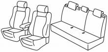 seat covers for Opel Astra J, 2013>2018 - facelift - 5 door