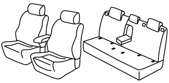 presvlake za sjedala odgovaraju za Opel Astra L, 2022> - 5 vrata