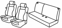 seat covers for Opel Calibra, 1989>1997 - 3 door