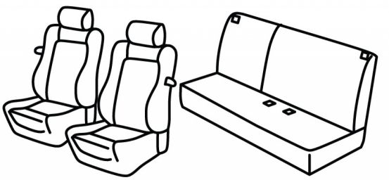 seat covers compatible for Opel Calibra, 1989>1997 - 3 door