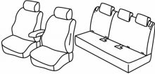 presvlake za sjedala za Opel Crossland X, 2017> - 5 vrata