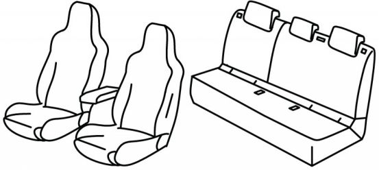 seat covers compatible for Opel Frontera, 2024> - Hybrid - 5 door