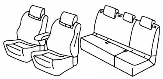 presvlake za sjedala odgovaraju za Opel Frontera, 2024> - 5 vrata