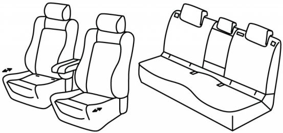 seat covers compatible for Opel Grandland, 2024> - Hybrid - 5 door