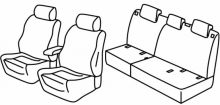presvlake za sjedala za Opel Grandland X, 2017> - 5 vrata