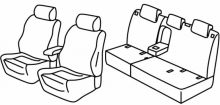 presvlake za sjedala za Opel Grandland X, 2017> - Innovation - 5 vrata
