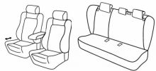 seat covers for Opel Insignia A, 2008>2013 - Grand Sport - 4 door