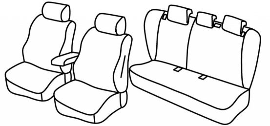 seat covers compatible for Opel Insignia A, 2013>2017 - Grand Sport, facelift - 4 door