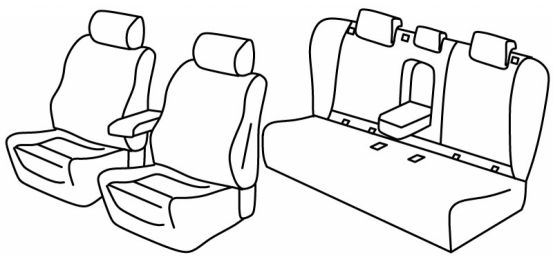 presvlake za sjedala odgovaraju za Opel Insignia B, 2017> - Sports Tourer - 5 vrata