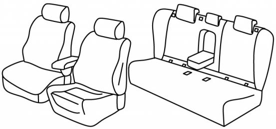 seat covers compatible for Opel Insignia B, 2017> - Sports Tourer - 5 door