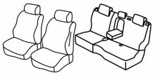 presvlake za sjedala za Opel Mokka, 2012> / Mokka X, 2016> / Chevrolet Trax, 2012>
