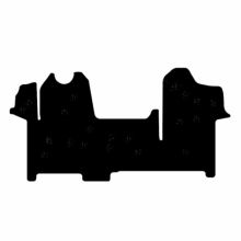 interior textile mats for Opel Movano B, 2010>2021, 1 row, 1+2