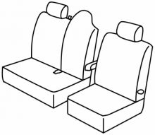 presvlake za sjedala za Renault Master/ Opel Movano, 2010>2014, 2014> - 2 vrata