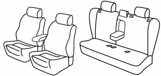 seat covers compatible for Opel Vectra, 2002>2008 - C - 5 door