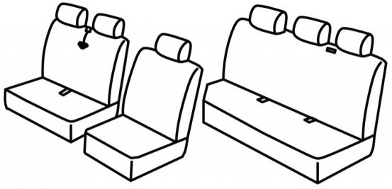 seat covers compatible for Opel Vivaro, 2001>2014