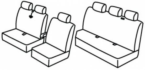 presvlake za sjedala odgovaraju za Opel Vivaro, 2001>2014