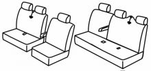 seat covers for Renault Trafic/ Opel Vivaro, 2001>2014