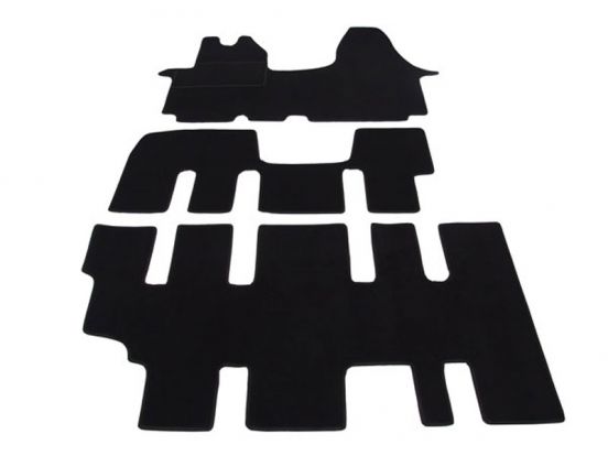 tekstilni tepih za unutrašnjost odgovara za Opel Vivaro, 2014>2019, 3 reda