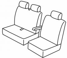 seat covers for Renault Trafic/ Opel Vivaro, 2014>