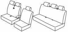 presvlake za sjedala za Renault Trafic/ Opel Vivaro, 2014>