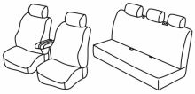 seat covers for Renault Trafic/ Opel Vivaro, 2014>