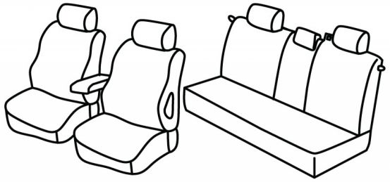 seat covers compatible for Opel Zafira, 2005>2011