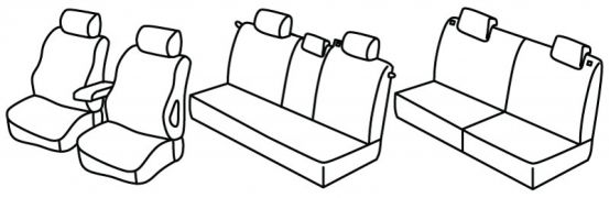 seat covers compatible for Opel Zafira, 2005>2011