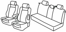 seat covers for Opel Zafira, 2005>2011 - Sport