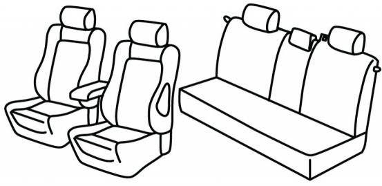 seat covers compatible for Opel Zafira, 2005>2011 - Sport