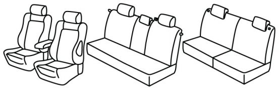 seat covers compatible for Opel Zafira, 2005>2011 - Sport