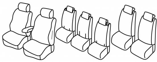 seat covers compatible for Opel Zafira Tourer, 2011> - Enjoy, Cosmo