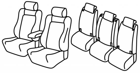 seat covers compatible for Opel Zafira Tourer, 2011> - Exclusive