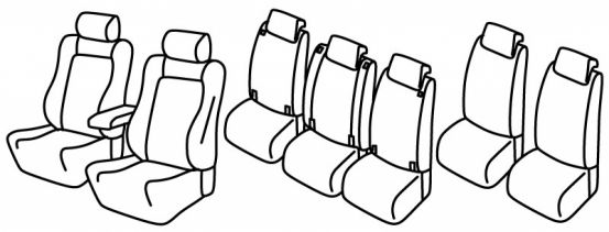 seat covers compatible for Opel Zafira Tourer, 2011> - Exclusive