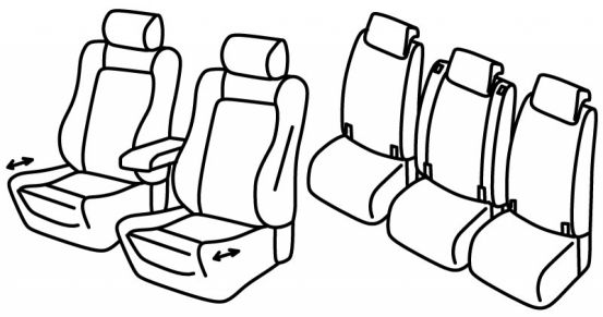 seat covers compatible for Opel Zafira Tourer, 2011>