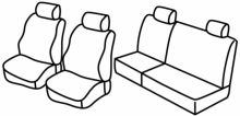presvlake za sjedala za Peugeot 106, 2001>2003 - XS