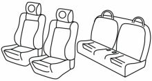seat covers for Peugeot 206 CC, 2000>2003, 2003>2007 - 2 door