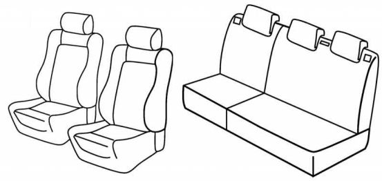 seat covers compatible for Peugeot 206, 2003> - Quicksilver