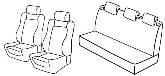 seat covers compatible for Peugeot 206, 2003>