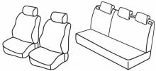 presvlake za sjedala za Peugeot 207 / 206 Plus, 2003>, 2009> - X-line