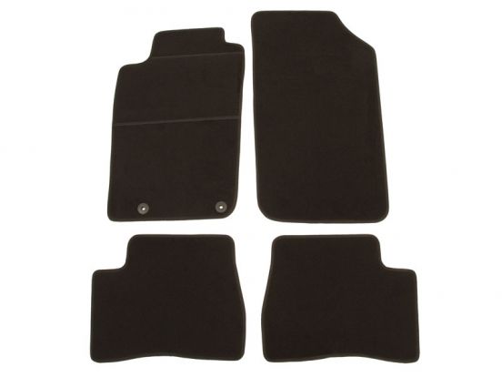 interior textile mats compatible for Peugeot 206 & 206+, 2009>2012 (with fix.sys.ima)