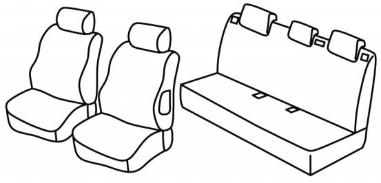 presvlake za sjedala odgovaraju za Peugeot 207, 2006> - 5 vrata