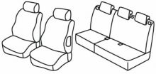 presvlake za sjedala za Peugeot 207, 2006>2015 - SW