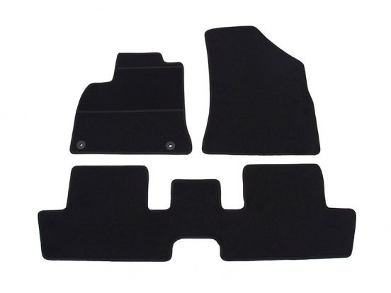interior textile mats compatible for Peugeot 3008, 2009>2016 (2nd row in one piece)